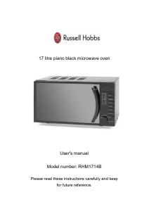 Manual Russell Hobbs RHM1714B Microwave