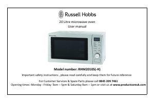 Handleiding Russell Hobbs RHM2010S-H Magnetron