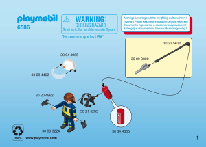 Посібник Playmobil set 6586 Rescue Пожежник