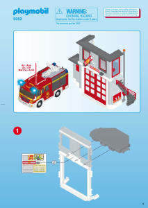 Bedienungsanleitung Playmobil set 9052 Rescue Feuerwehr Mega Set
