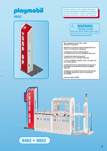 Manual de uso Playmobil set 9802 Rescue Torre para el Parque de Bomberos