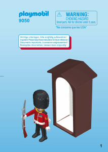 Mode d’emploi Playmobil set 9050 Promotional Le garde anglais et sa guérite