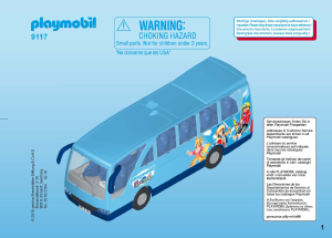 Bedienungsanleitung Playmobil set 9117 Promotional Schulbus Fun Park
