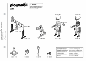 Manuale Playmobil set 3905 Police Checkpoint