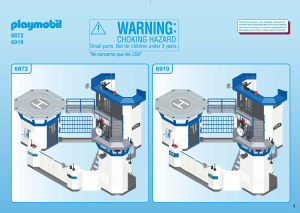 Manual de uso Playmobil set 6872 Police Comisaria de policía con prisión