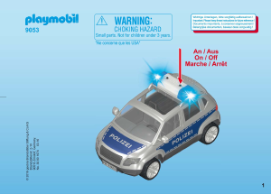 Handleiding Playmobil set 9053 Police Politieauto met licht en geluid