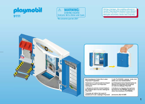 Bedienungsanleitung Playmobil set 9111 Police Polizeistation