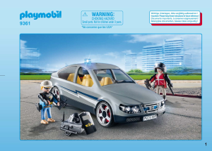 Mode d’emploi Playmobil set 9361 Police Voiture banalisée avec policiers en civil