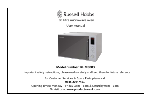 Handleiding Russell Hobbs RHM3003 Magnetron