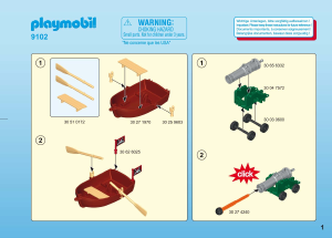 Manuale Playmobil set 9102 Pirates Valigetta grande dei pirati