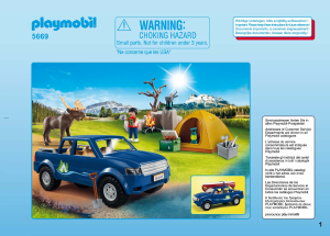 Manual Playmobil set 5669 Leisure Camping in the woods