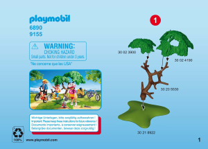 Handleiding Playmobil set 9155 Leisure Fietsroute