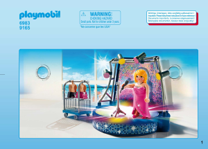 Manual Playmobil set 9165 Leisure Singer with stage