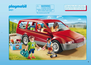 Bedienungsanleitung Playmobil set 9421 Leisure Familien-PKW