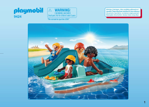 Mode d’emploi Playmobil set 9424 Leisure Pédalo