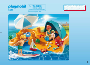 Руководство Playmobil set 9425 Leisure Семейный Пляжный День