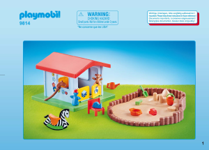 Εγχειρίδιο Playmobil set 9814 Leisure Μικρό σπιτάκι για παιχνίδι με σκάμμα με άμμο