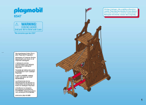 Manual de uso Playmobil set 6547 Knights Torre de Ataque