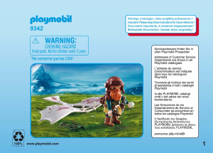 Руководство Playmobil set 9342 Knights Гном Флаер