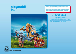 Manuale Playmobil set 9344 Knights Re Guerriero