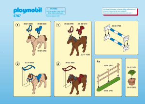 Manual Playmobil set 5767 Farm Riding lessons