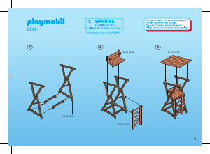 Manual Playmobil set 6248 Farm Ranger's lookout post