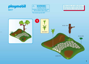 Manual Playmobil set 6417 Farm Vegetable garden