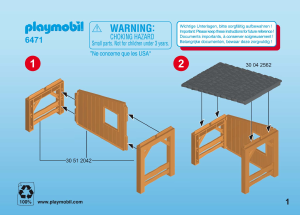 Handleiding Playmobil set 6471 Farm Valkenier met roofvogels