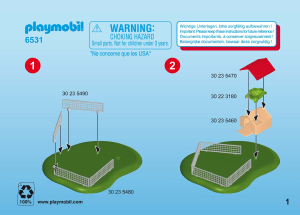 Manual Playmobil set 6531 Farm Small animal enclosure