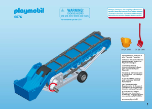 Manuale Playmobil set 6576 Farm Nastro trasportatore per fieno