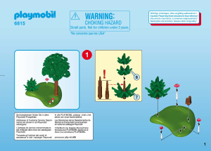 Manual Playmobil set 6815 Farm Woodland grove