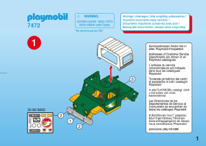 Handleiding Playmobil set 7472 Farm Jeep met aanhanger