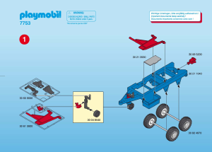 Manual Playmobil set 7753 Farm Hay trailer