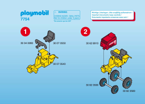 Bedienungsanleitung Playmobil set 7754 Farm Kindertraktor und Düngefass