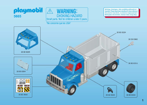 Instrukcja Playmobil set 5665 Construction Wywrotka