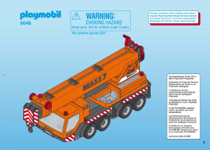 Bedienungsanleitung Playmobil set 9046 Construction Schwerlast-Kran