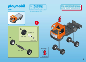 Priročnik Playmobil set 9801 Construction Tovornjak