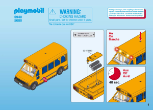 Manual Playmobil set 5680 City Life School bus