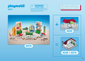 Manual de uso Playmobil set 6570 City Life Tienda de Deportes de Invierno