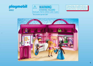 Manual Playmobil set 6862 City Life Maleta Loja de Moda