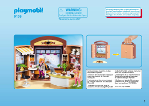 Bedienungsanleitung Playmobil set 9109 City Life Café