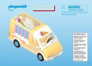 Bedienungsanleitung Playmobil set 9114 City Life Eiswagen