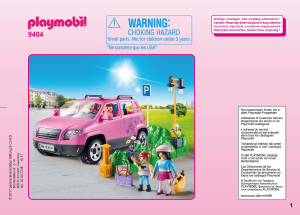 Brugsanvisning Playmobil set 9404 City Life Familiebil med parkeringsplads