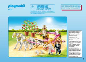 Manual Playmobil set 9427 City Life Carruagem Nupcial