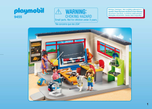 Manual de uso Playmobil set 9455 City Life Clase de Historia