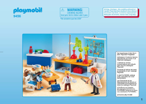 Handleiding Playmobil set 9456 City Life Scheikundelokaal