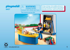 Manuale Playmobil set 9457 City Life Custode con chiosco