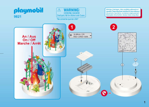 Instrukcja Playmobil set 9821 City Life Dekoracyjny podest LED ze światłem i sukienkami