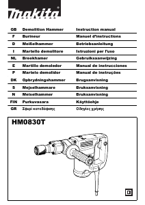 Manual Makita HM0830T Martelo de percussão