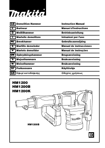 Manual de uso Makita HM1200 Martillo de demolición